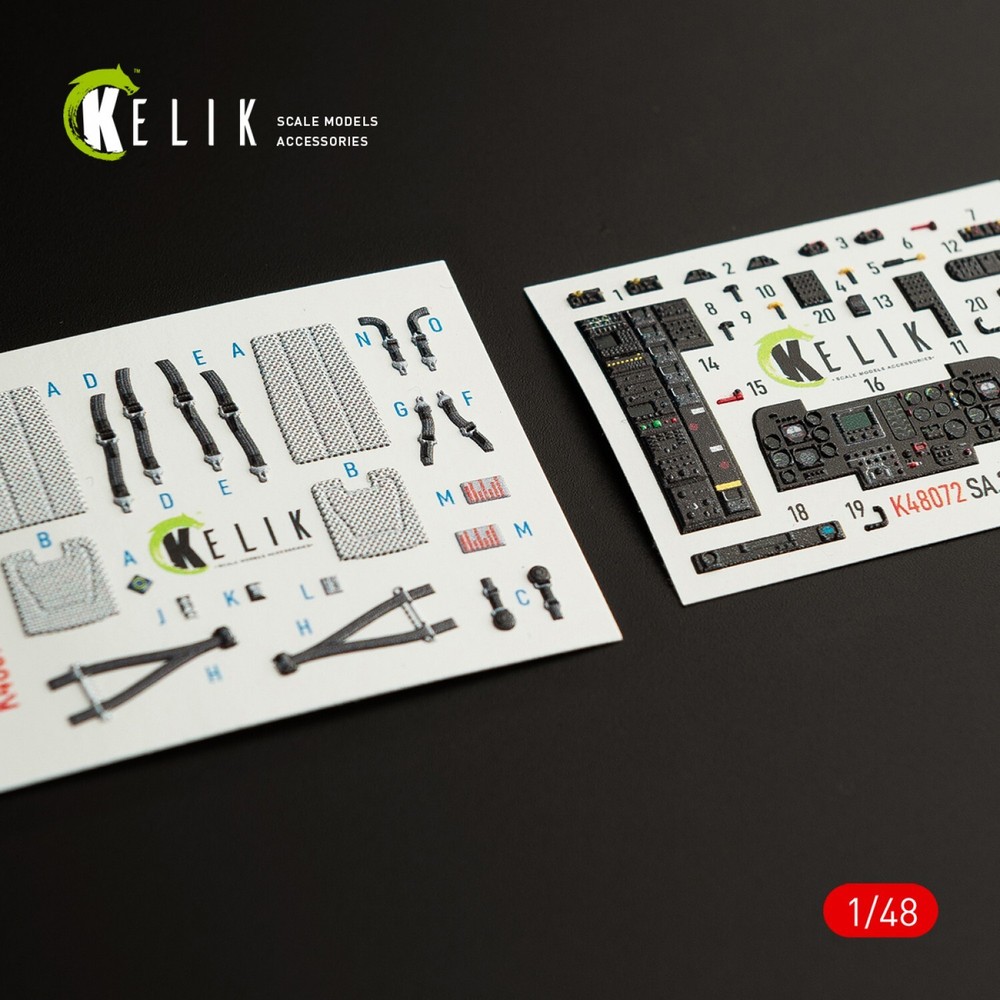 Dauphin II SA.365F / AS.565SA 3D Decals (for Kitty Hawk / Zimimodel) 1:48 K48072
