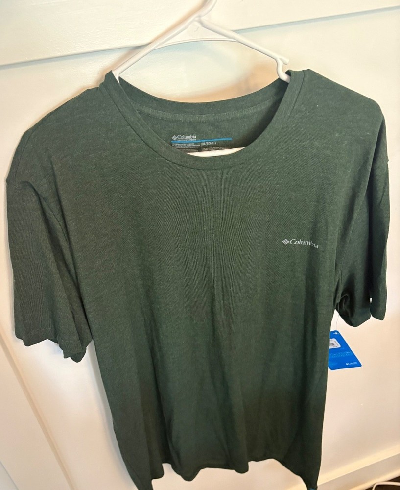 Columbia Unisex T-Shirt Short Sleeve Size XL Spruce Green NWT