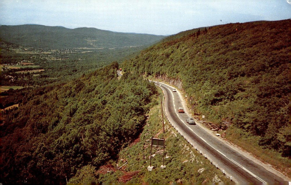 1951 Mohawk Trail Western Summit North Adams Massachusetts Chrome Postcard