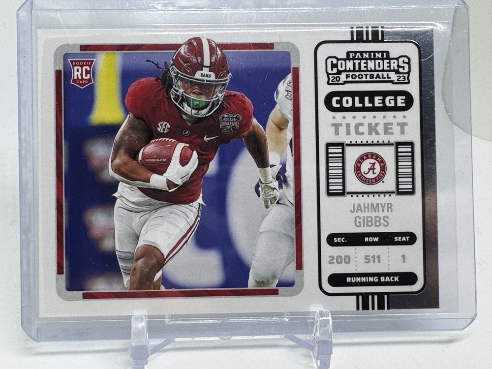 2023 Panini Chronicles Draft Picks - College Ticket #8 Jahmyr Gibbs (RC)