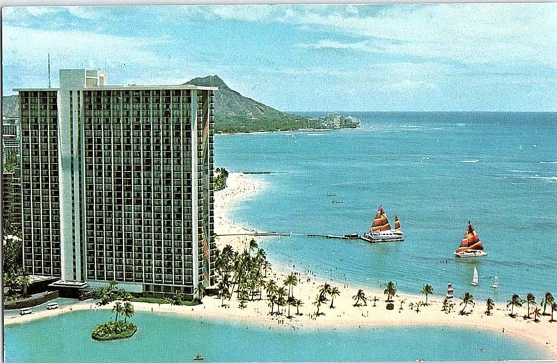 Postcard HOTEL SCENE Honolulu Hawaii HI m/09 AI9779