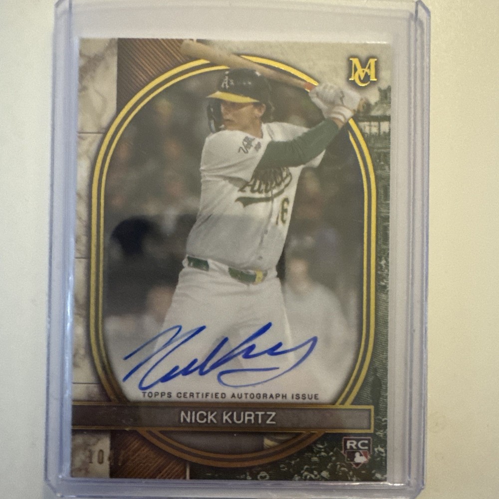 2025 topps museum collection nick kurtz autograph /149 RC