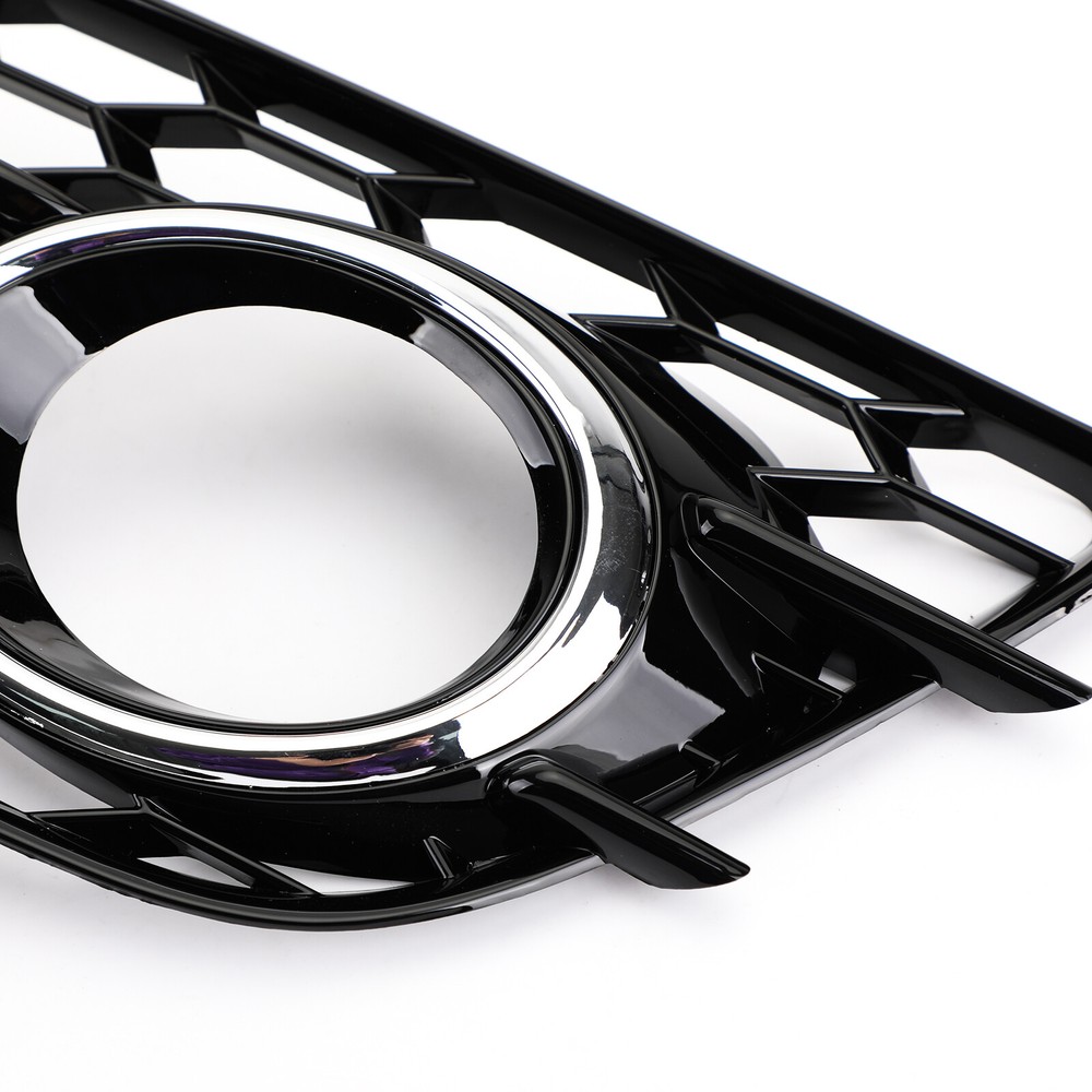 Bumper Fog Light Grill Bumper For Audi A4 S-LINE S4 2008-2012 Chrome Ring