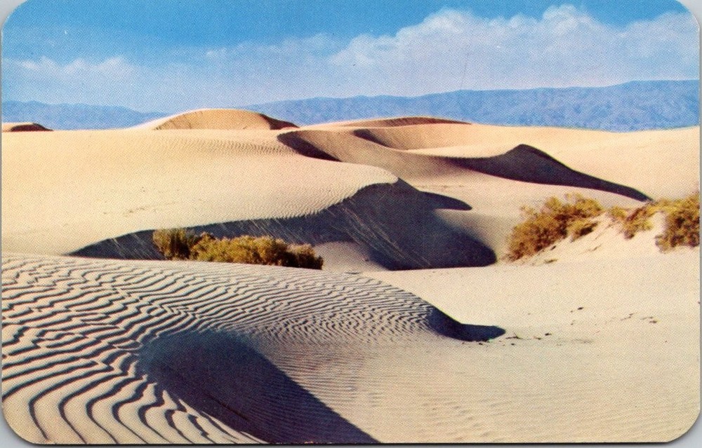 Vintage Sand Dunes Desert Landscape Arizona Natural Color Postcard K176