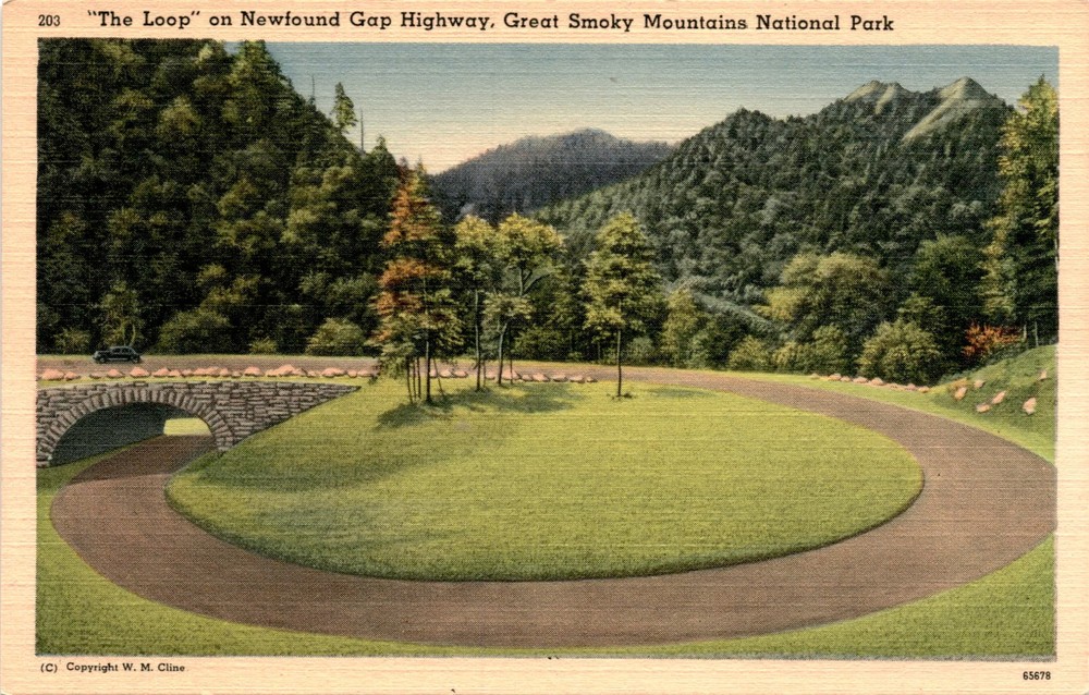 Newfound Gap Highway, Great Smoky Mountains National Park, The Loop, Postcard
