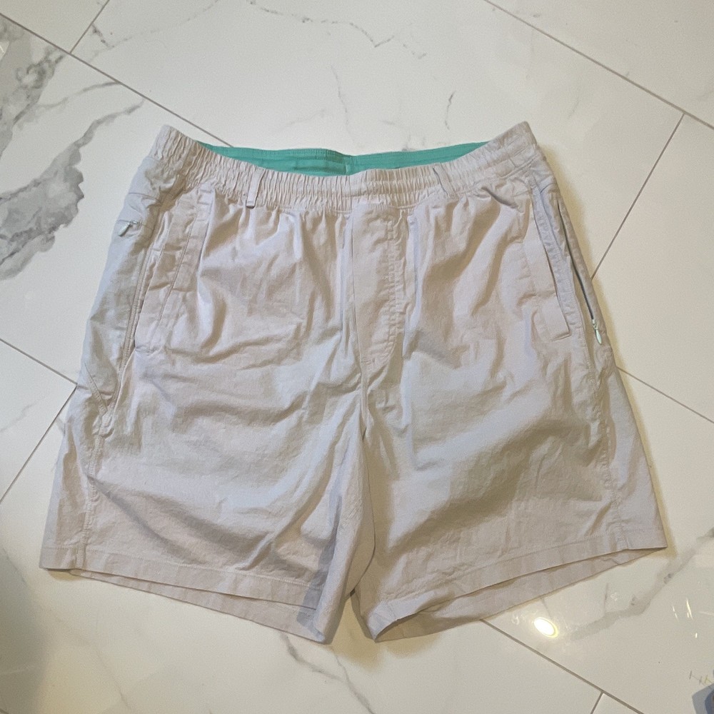birddogs Men's Athletic Shorts XL Beige Lined Drawstring