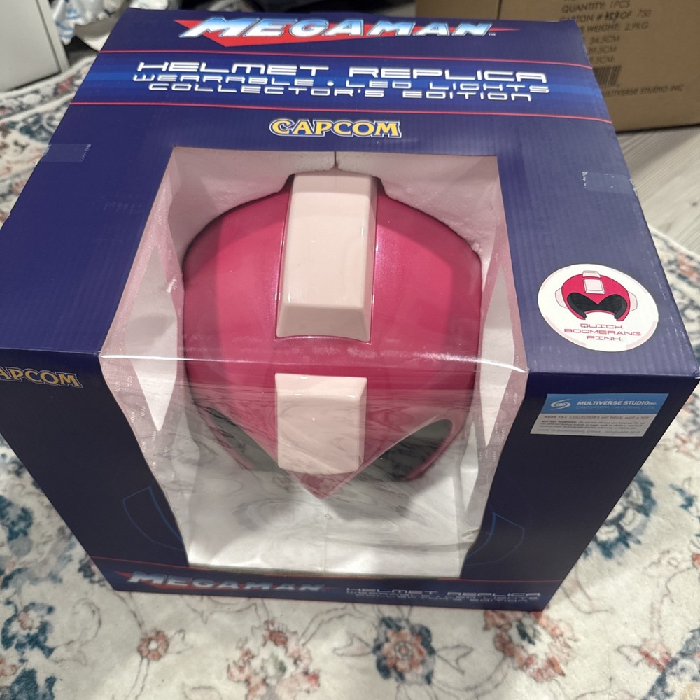 Mega Man Helmet Replica Wearable LED Lights Capcom Megaman Prop Display Cosplay