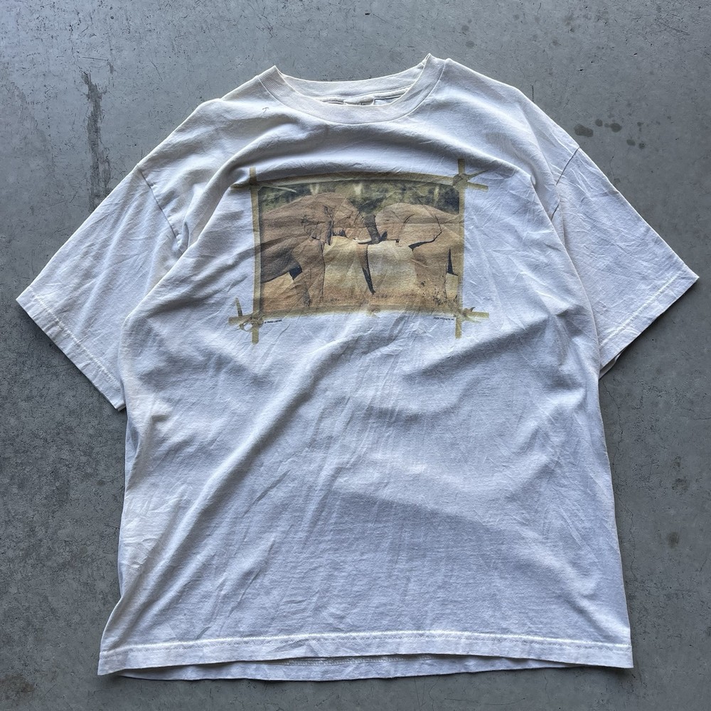 Vintage XL Elephant Nature Lover Tee 90s Pride Products
