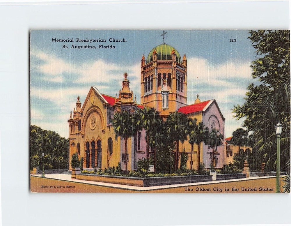 Postcard Memorial Presbyterian Church St. Augustine Florida USA
