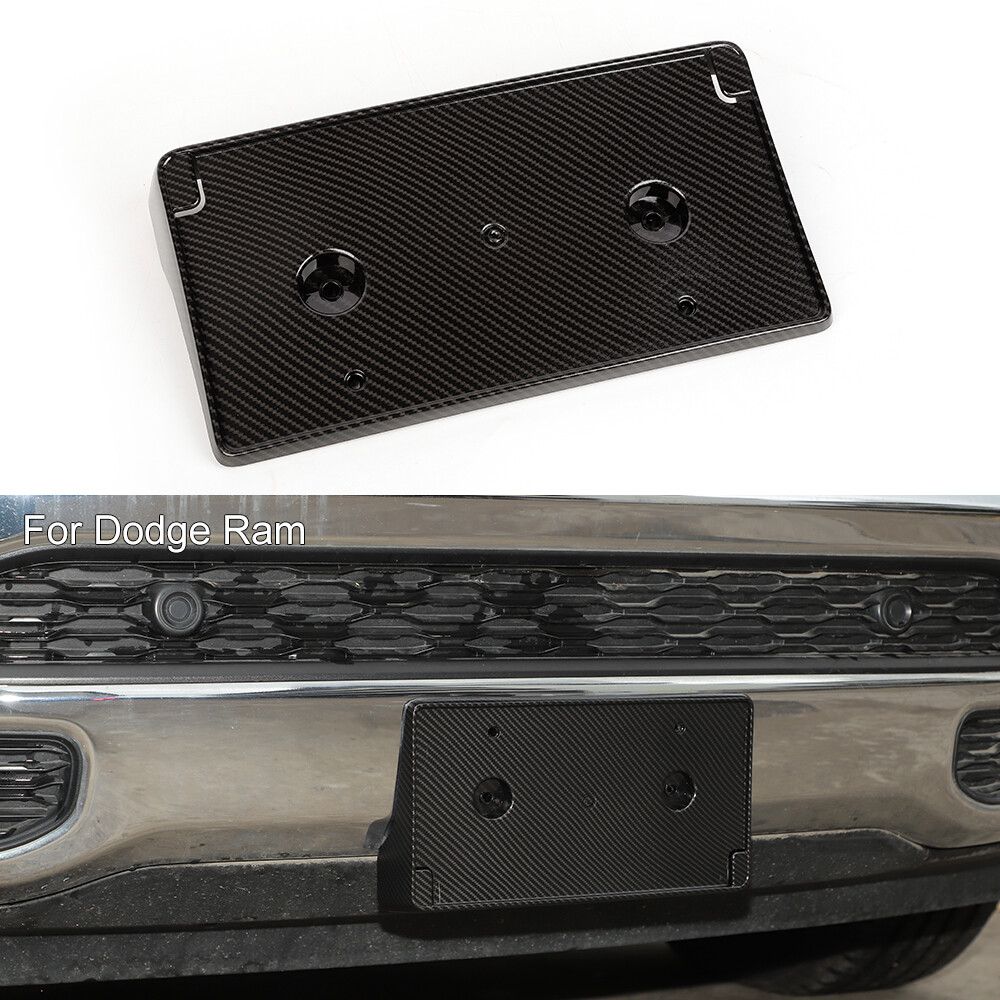 Carbon Fiber Front License Plate Bracket for 2019+ Dodge Ram 1500