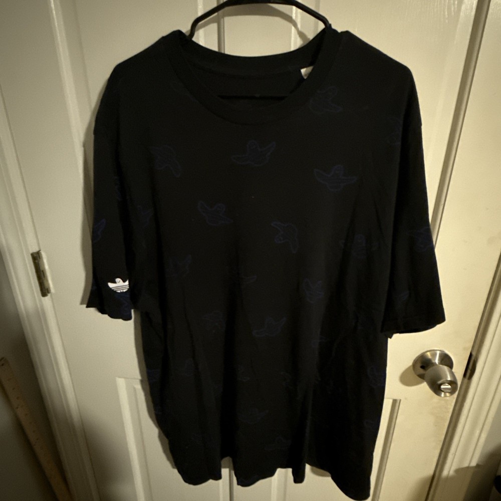 adidas Mark Gonzales Shmoofoil T Shirt Size 2XL Ghost Trefoil Skateboarding