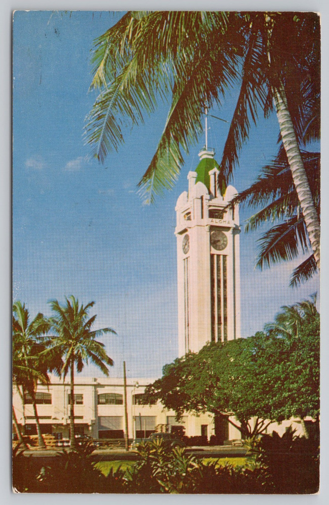 Aloha Tower Honolulu Hawaii Postcard