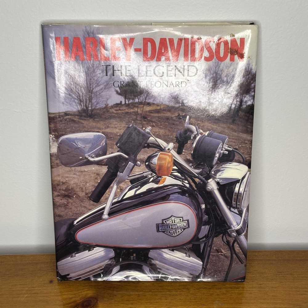 Harley Davidson  The Legend Book by Grant Leonard , Hardcover Vintage