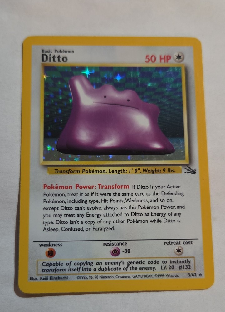 Ditto 3/62 Fossil Holo