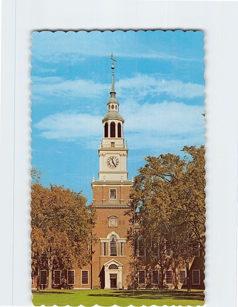 Postcard Baker Memorial Library Dartmouth College Hanover New Hampshire USA