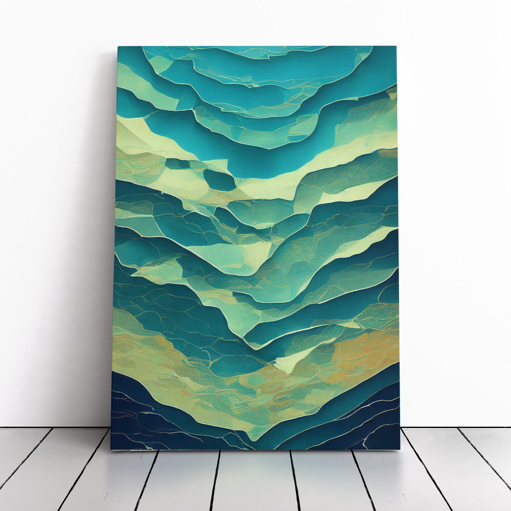 Seascape Abstract Vol.4 Canvas Wall Art Print Framed Picture Decor Living Room