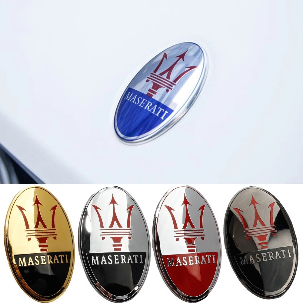 Maserati Ghibli Granturismo Front Hood Emblem Badge Sticker
