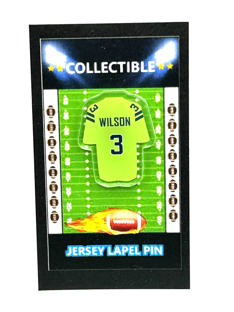 Seattle Seahawks Russell Wilson Jersey Lapel Pin Classic Collectible Free Shipping