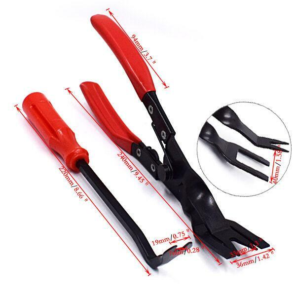 Car Tool Door Upholstery Trim Clip Removal Pliers Combo Dash Panel Moulding Kits