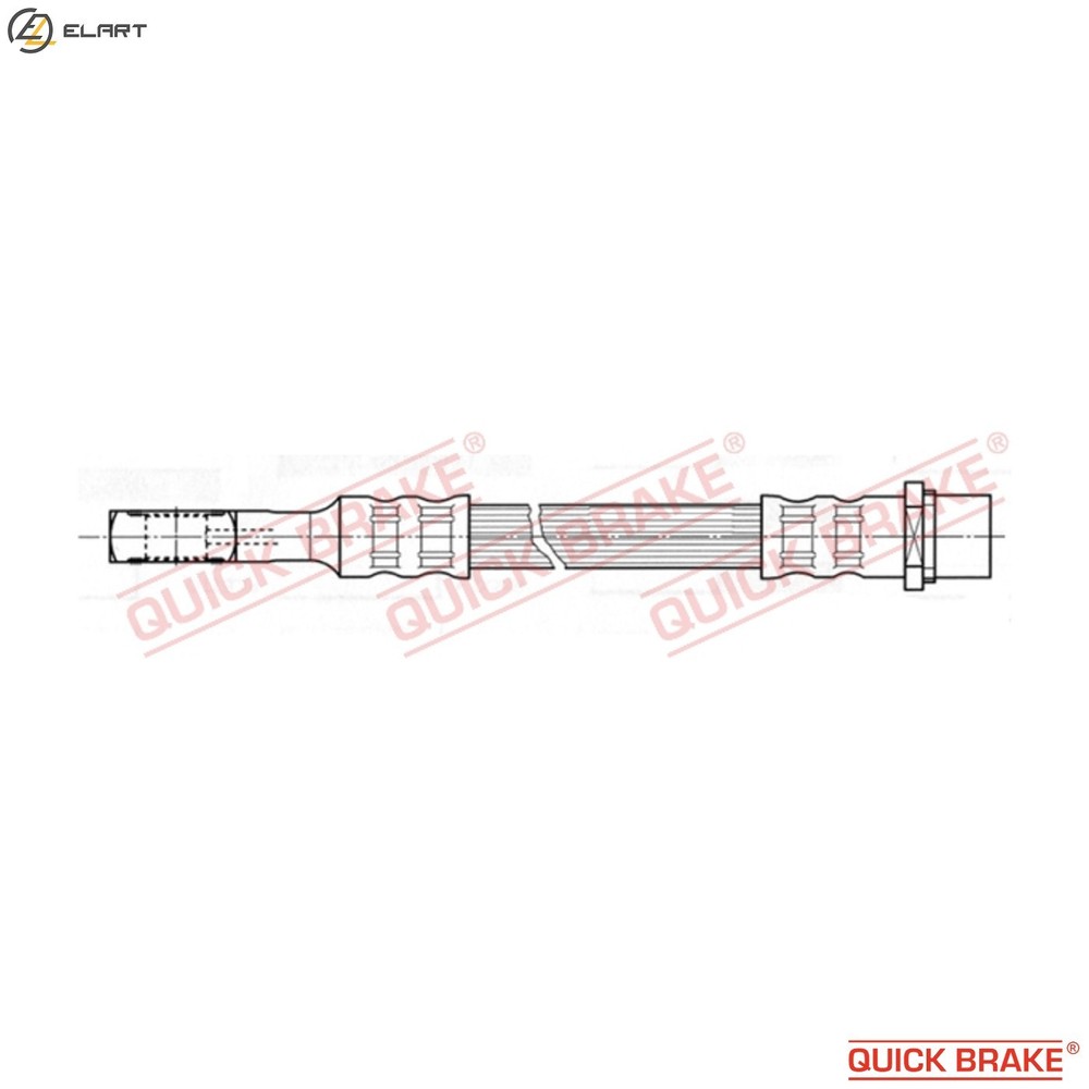 BRAKE HOSE 58.939 FOR VAUXHALL ZAFIRA/Mk ASTRAVAN/IV OPEL X 17 DTLY17DT 1.7L