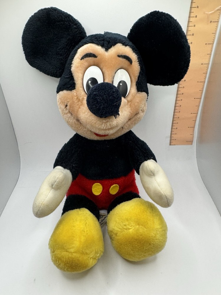VINTAGE Disneyland Walt Disney World Mickey Mouse Plush Stuffed Toy