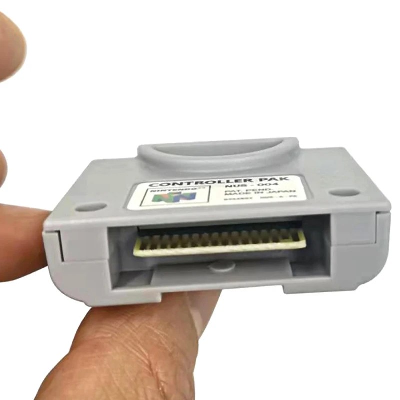 N64 Controller Pak NUS-004 OEM Official Nintendo 64 Memory Card - Tested CLEAN