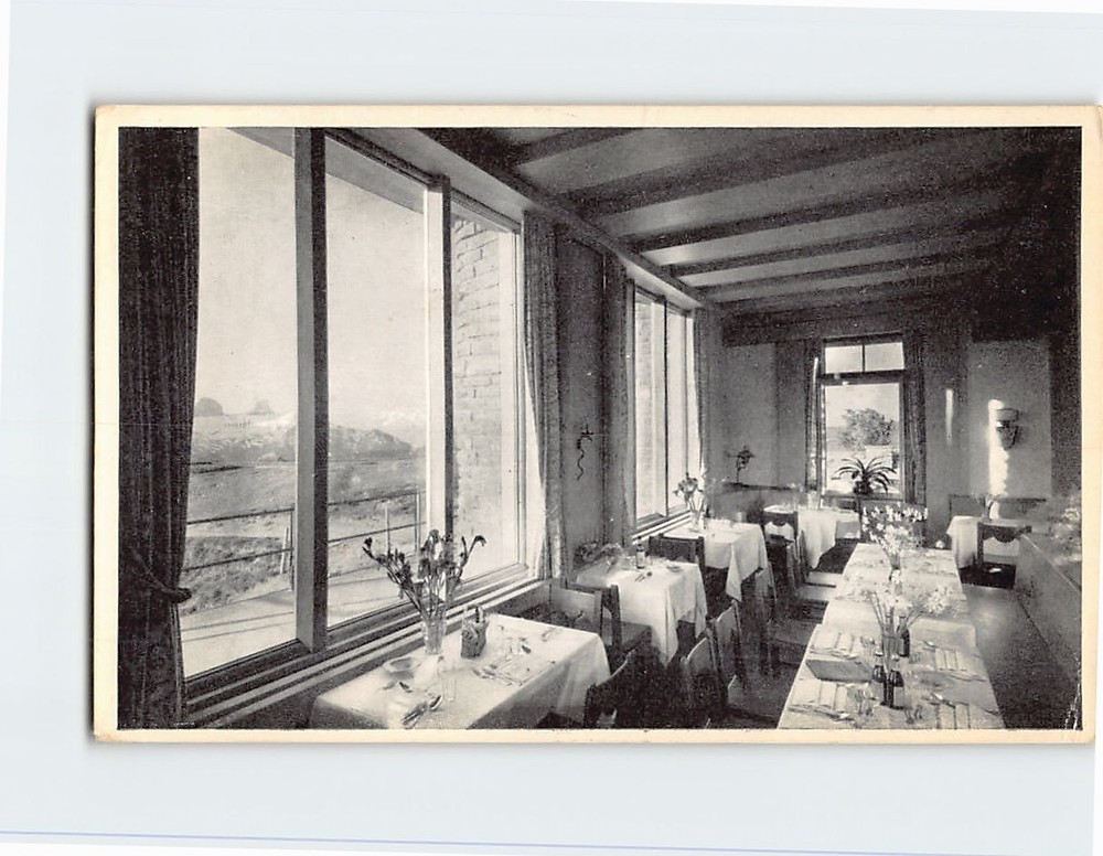 Postcard Interior Grand Hotel Des Rochers De Naye Switzerland