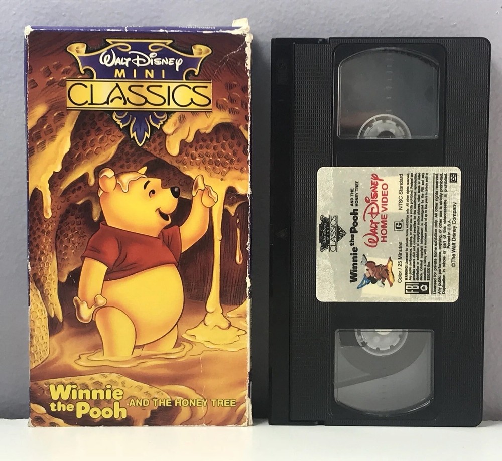 Winnie the Pooh & Honey Tree VHS Disney Video Tape Mini Classics VTG Movie Short