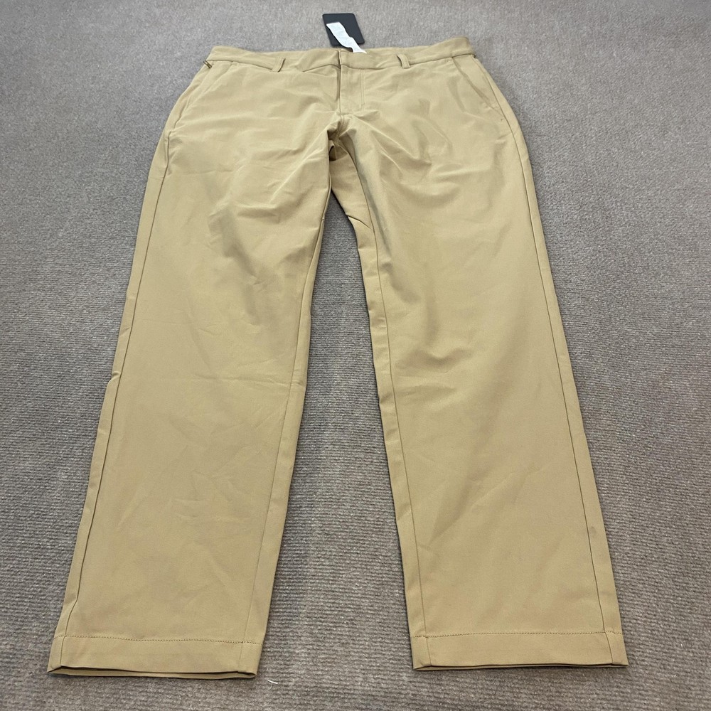 Fabletics Don Trouser Pants Mens 35x30 * Hemmed Fit 4-Way Stretch Quick Dry