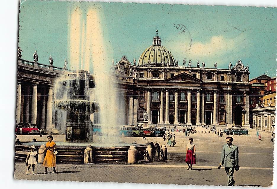 Postcard St. Peters Basilica Vatican City Vatican City