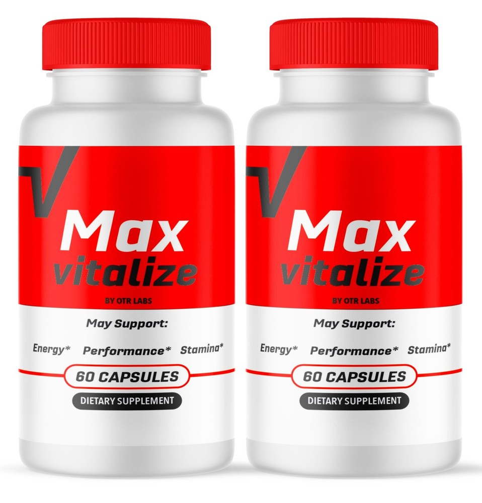 Max Vitalize for Men, Maxvitalize for Energy Performance&Stamina 120 CapsulesDietary Supplement 1 Bottle 60 Capsules