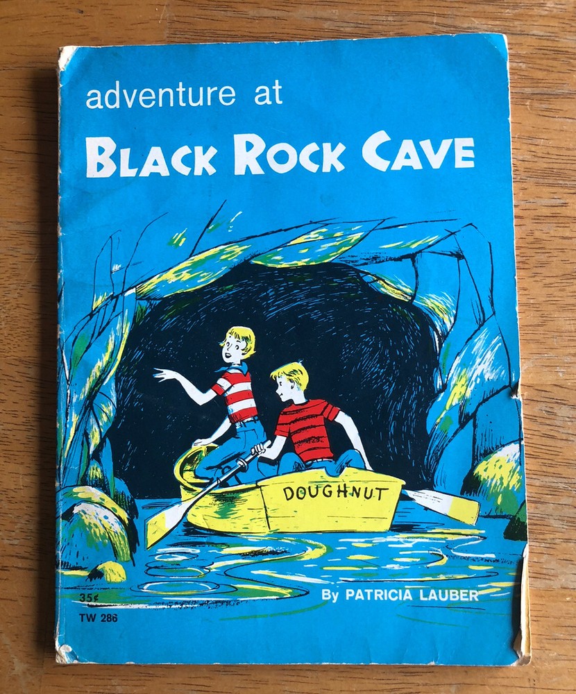 Adventure At Black Rock Cave by Patricia Lauber 1962 Vintage Scholastic PB Book￼