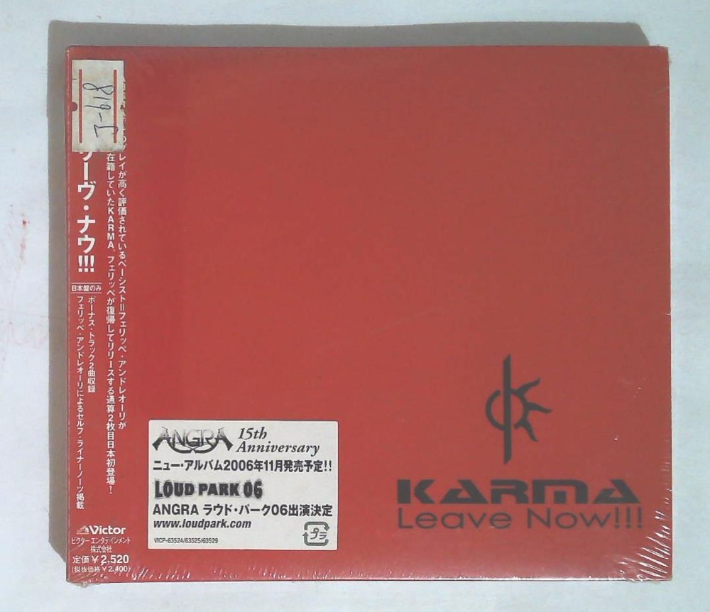 Karma – Leave Now!!! VICP-63525 JAPAN CD OBI SEALED