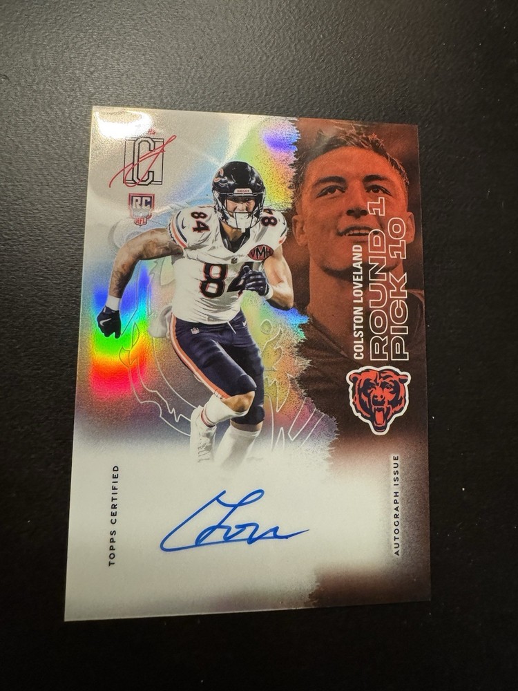 2025 Topps Signature Class Colston Loveland Bears On Card Rookie Auto #113