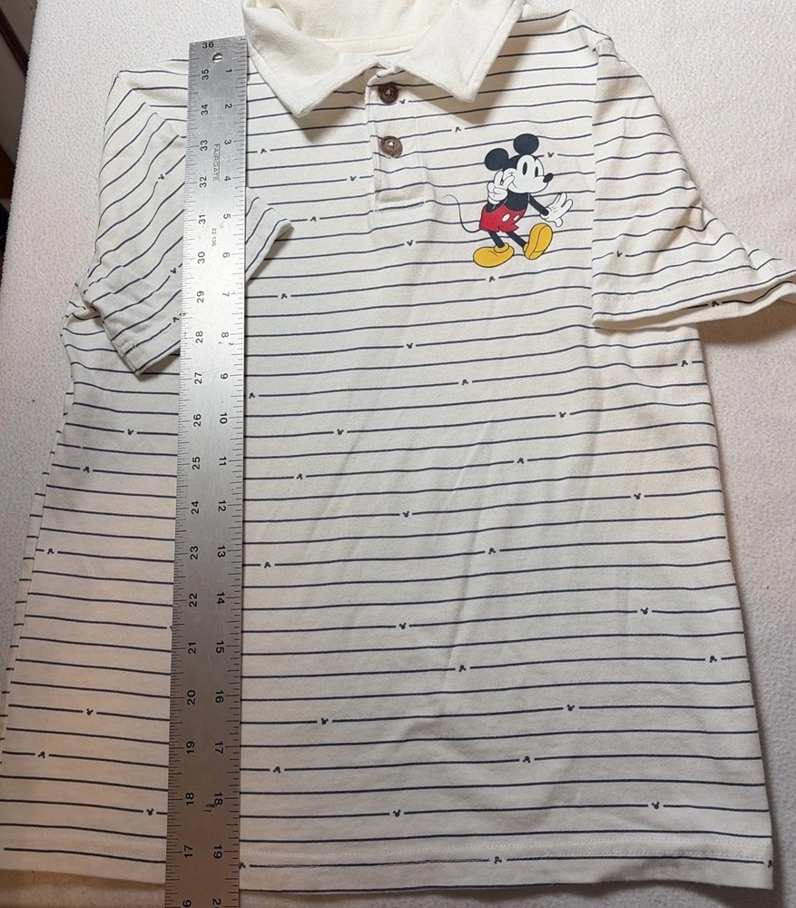 Disney's Mickey Mouse Size 7  Boy Striped Polo Shirt by Jumping Beans.