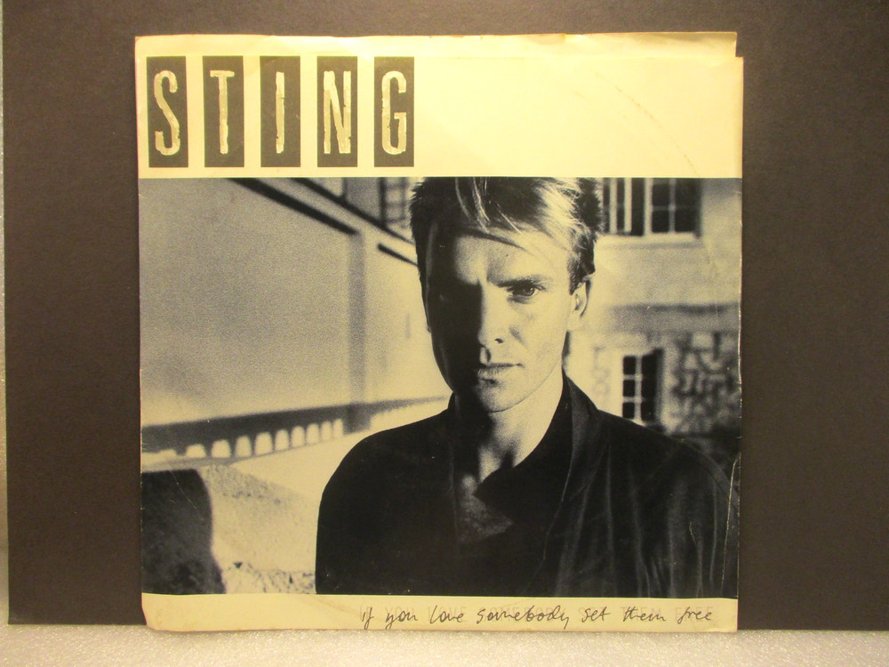 STING - If You Love Somebody -Original 1985 A&M Records 45 rpm & Pic Slv -Top 40