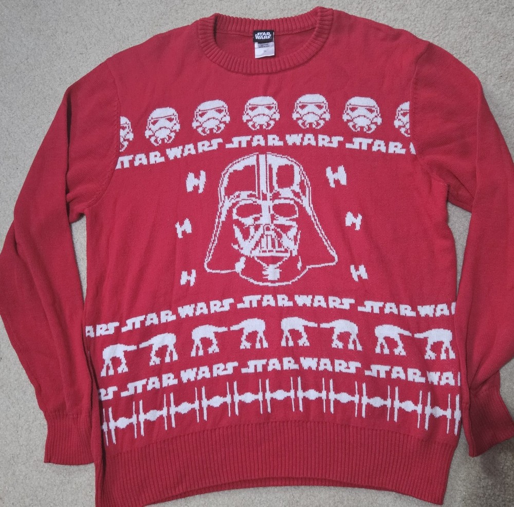 Star Wars Darth Vader Ugly Christmas Sweater Size XL