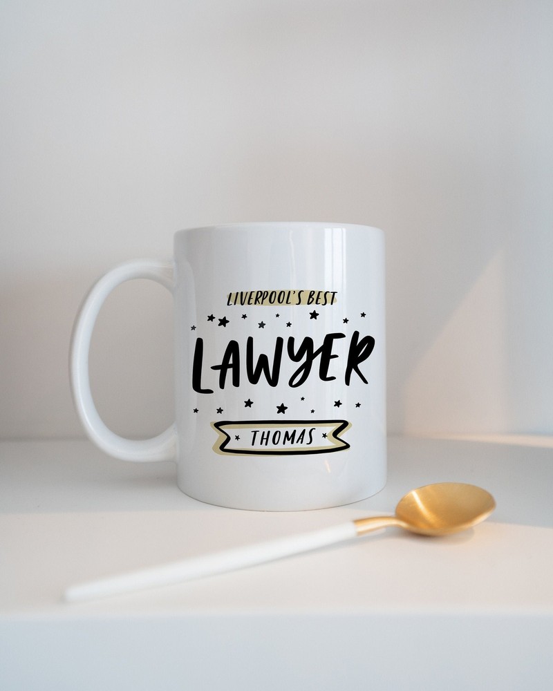 Personalised Best Lawyer Mug Gift For Lawyer Lawyer Gift Add Your Name Law