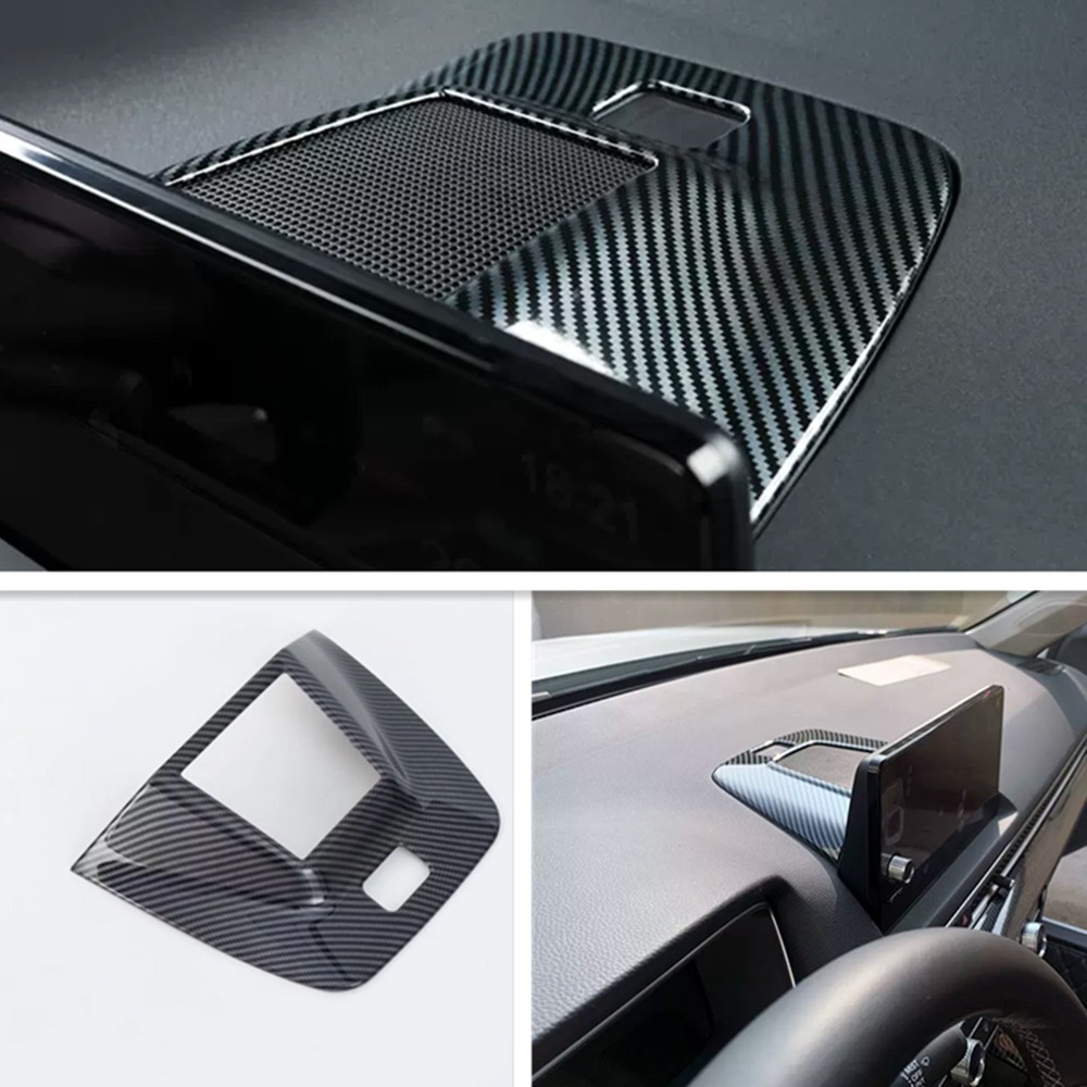 Fit For Honda Accord 2023 Carbon fiber Inner Dashboard Speaker Ring Cover Trim