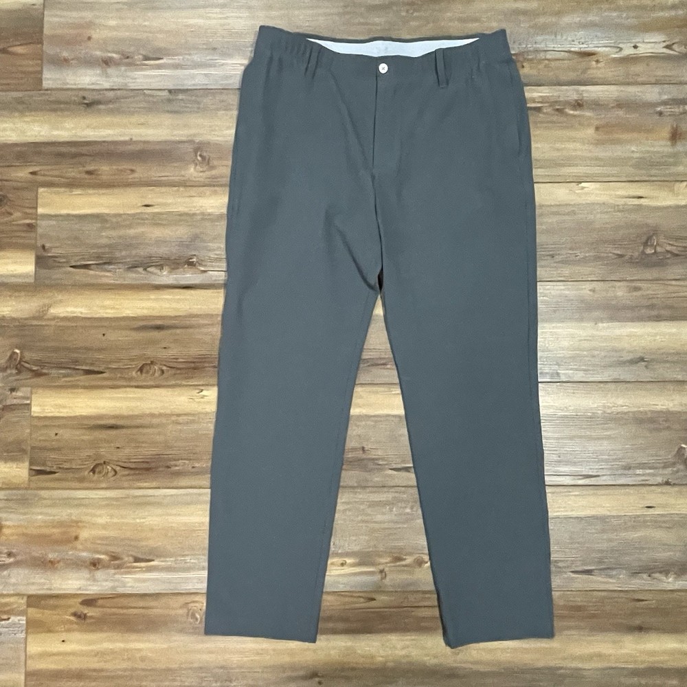 Under Armour Straight Leg Golf Pants Mens 38 X 32 Dark Gray Performance