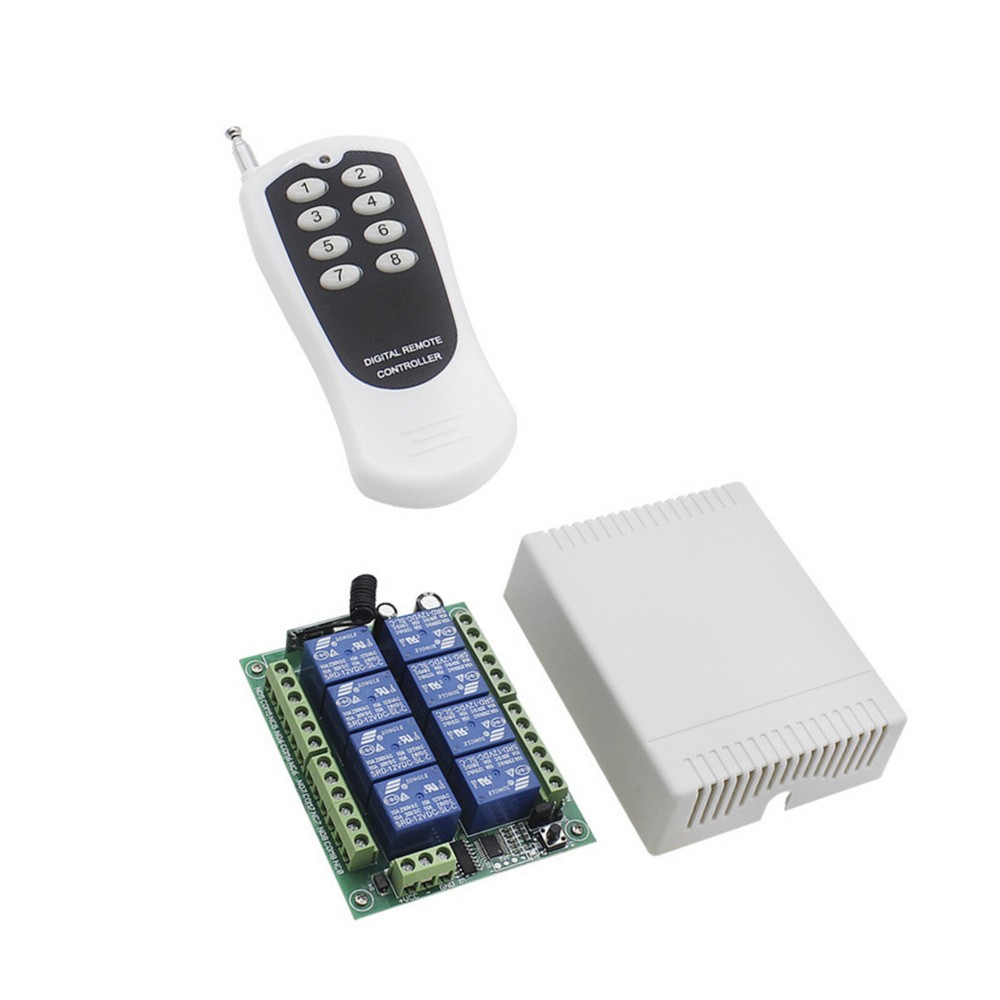 Multi Functional 8CH wireless RF Remote Control Switch DC12V Relay Accessories