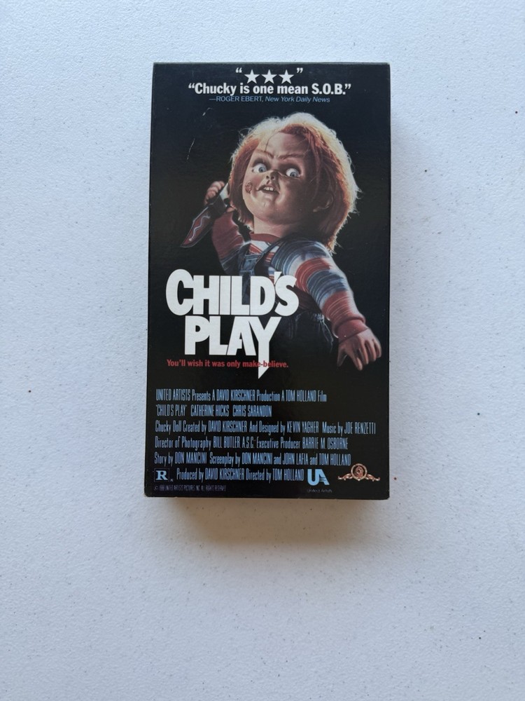 Child’s Play VHS First Print MGM Release Rare 1989 Horror