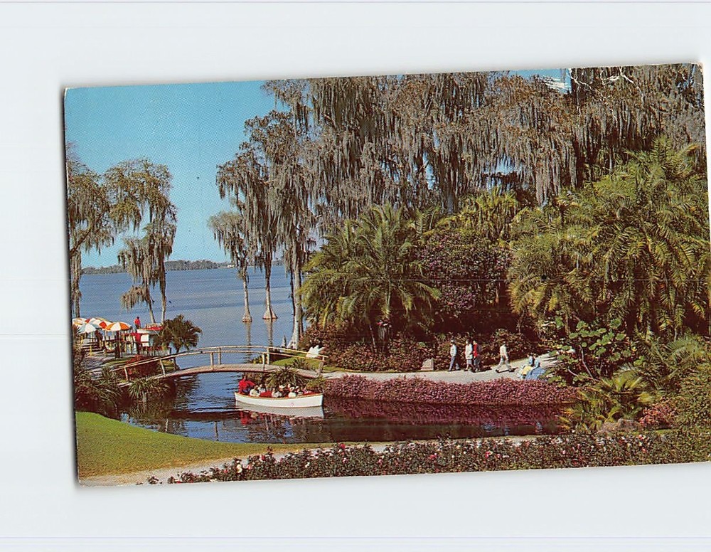 Postcard Sightseeing Boats Cypress Gardens Florida USA
