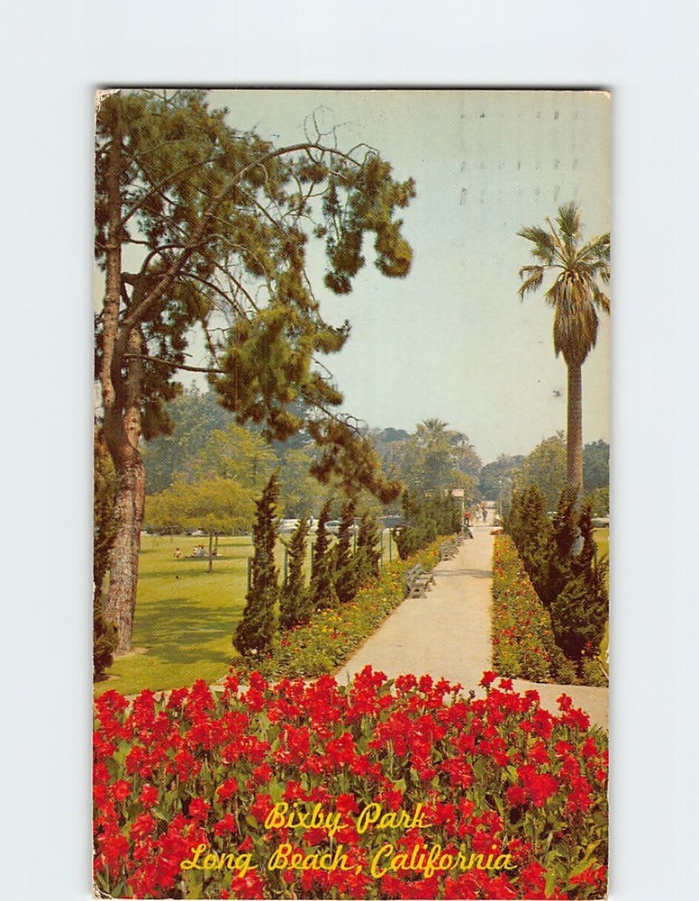 Postcard Bixby Park Long Beach California USA
