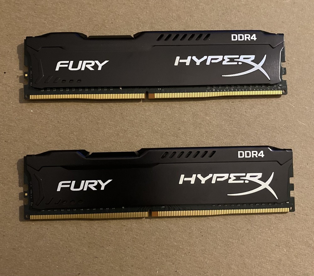 HyperX Fury 8GB (2 x 4GB) DDR4 2400MHz DRAM (Desktop Memory) CL15 1.2V DIMM (288