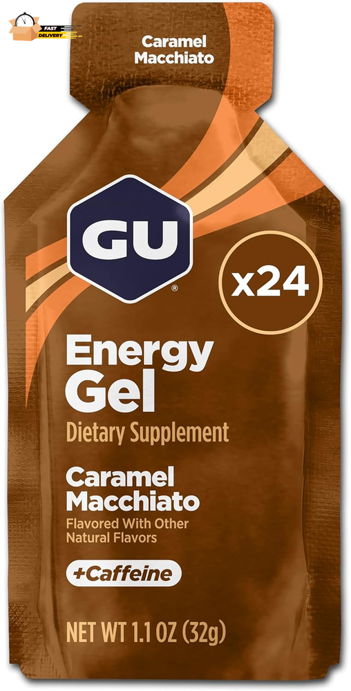 Energy Original Sports Nutrition Energy Gel, 24-Count, Caramel Macchiato