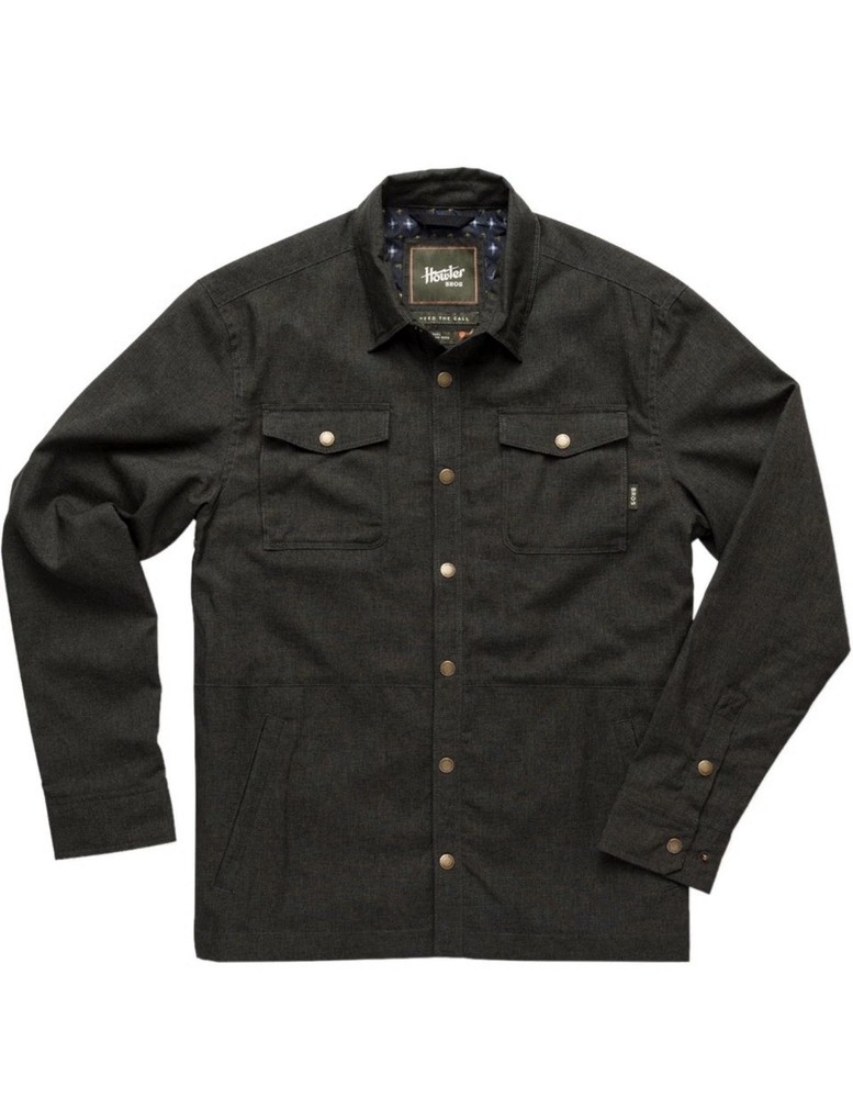 Howler Bros Roadrunner Shell Lined Antique Black Jacket Shirt Shacket Mens XL