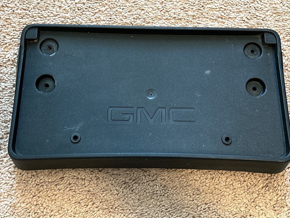 GMC Acadia Front Bumper License Plate Bracket 22757027 OEM Used-image