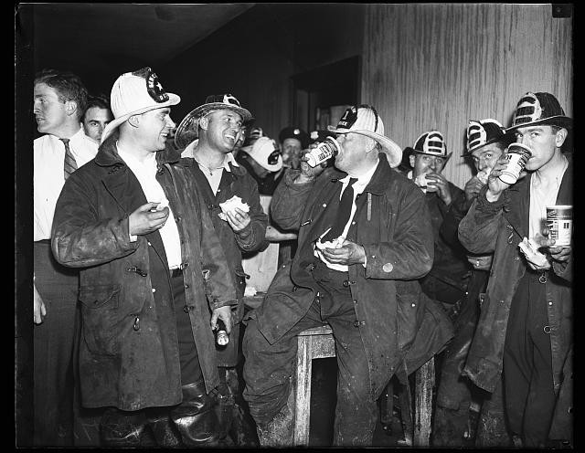 , Aftermath of fire at City Post Office, near Union Station, Washington, D.C.