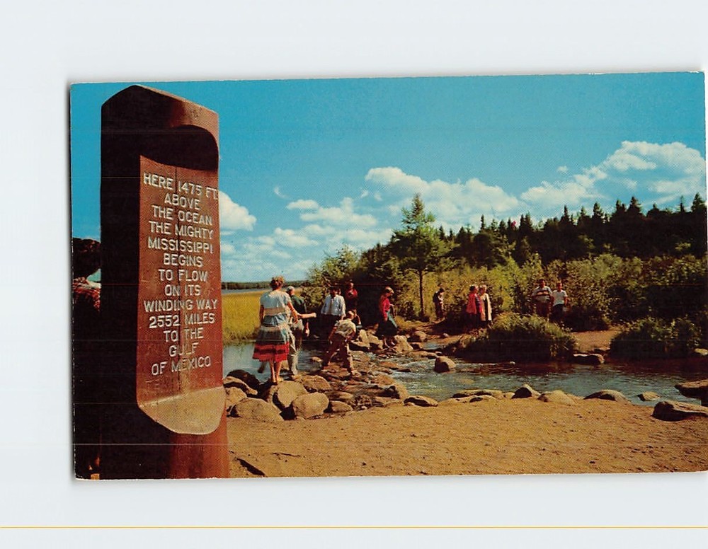Postcard Headwaters of the Mississippi River Itasca State Park Minnesota USA